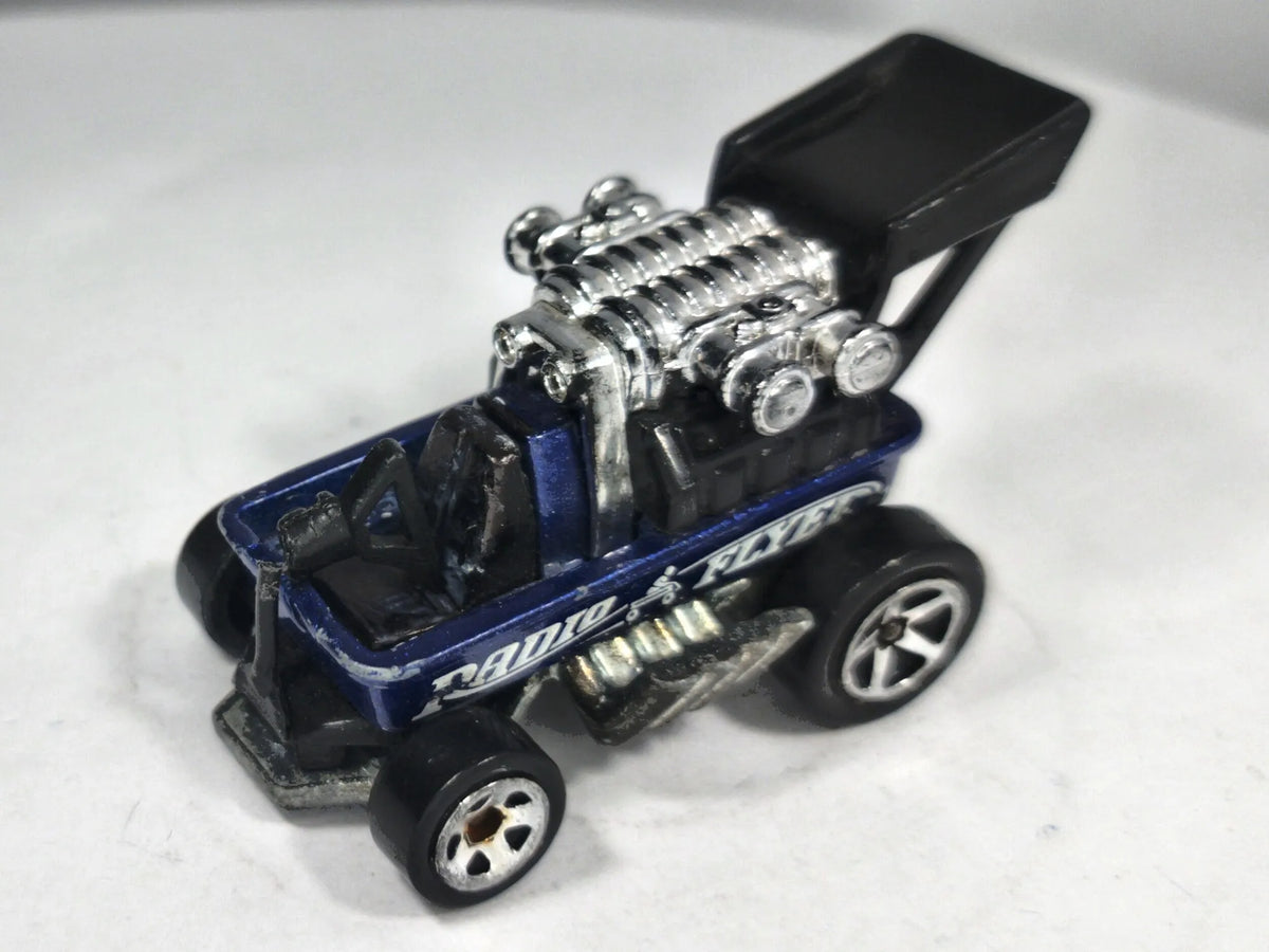 Radio Flyer Wagon Hot Wheels 2006 1:64 fantasy car Luzak Niebieski – zdjęcie 2