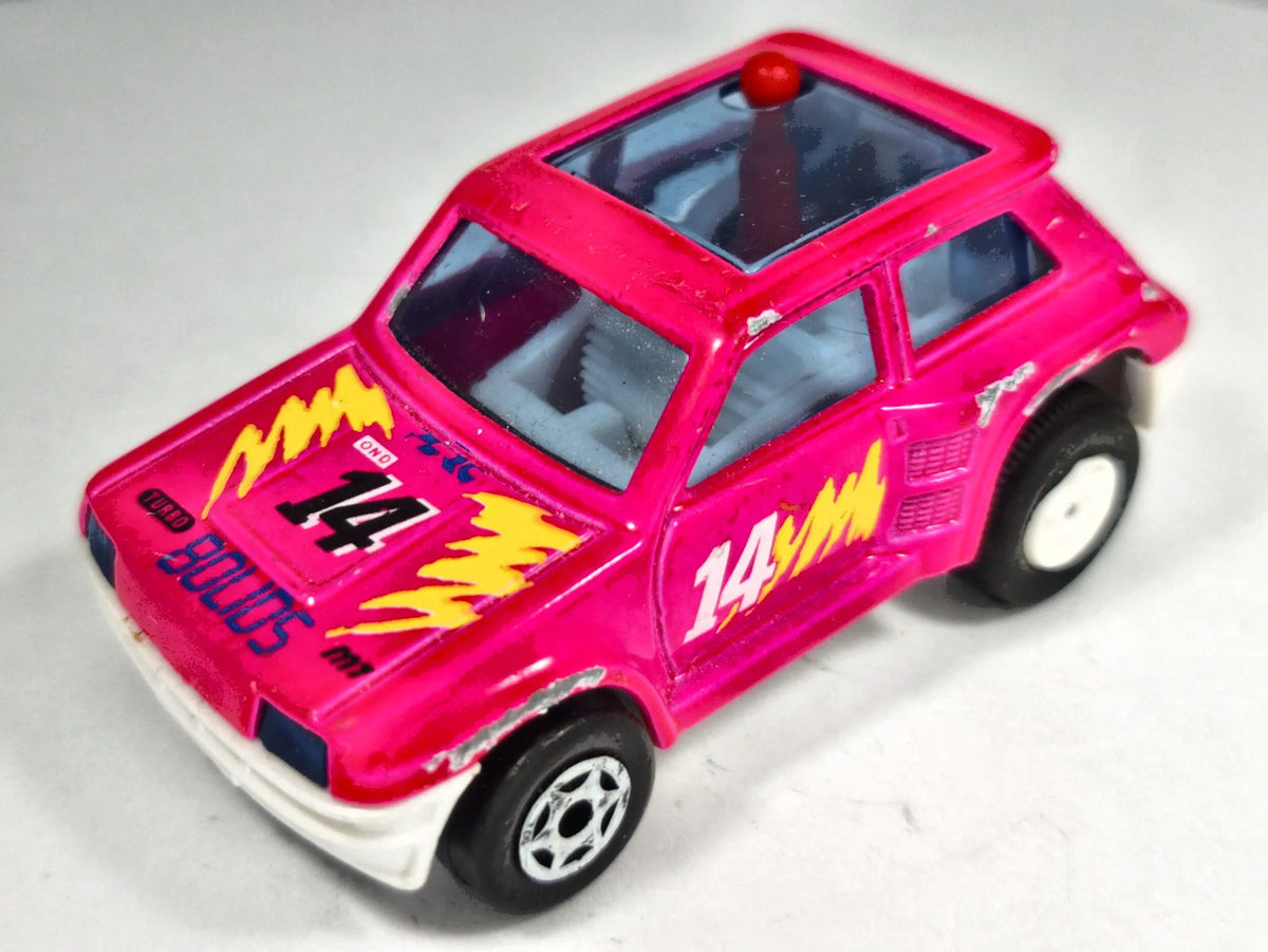 RENAULT 5 TURBO Majorette '80 Różowy 1:44 Made in France – zdjęcie 2