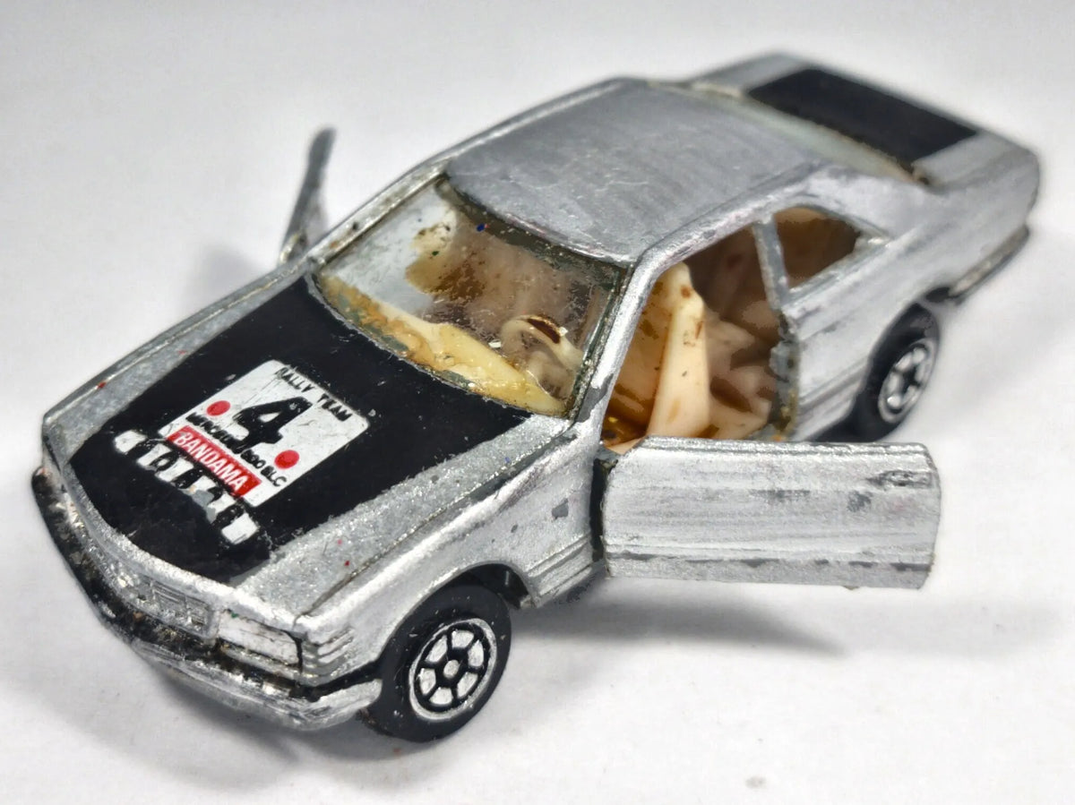 MERCEDES-BENZ 500 SEC, Yatming, Die cast NO.1087, Srebrny, 1:64, Resoraki – zdjęcie 2