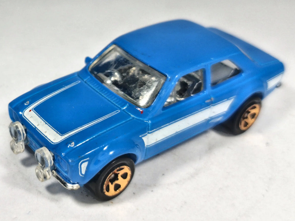 '70 Ford Escort RS1600 Hot Wheels 2014 1:64 Luzak Niebieski – zdjęcie 2