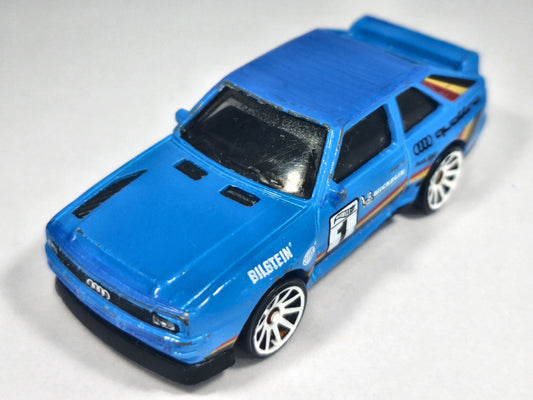 AUDI QUATTRO, Hot Wheels 2011, Die cast 1188, Niebieski, 1:64, Resoraki – zdjęcie 2