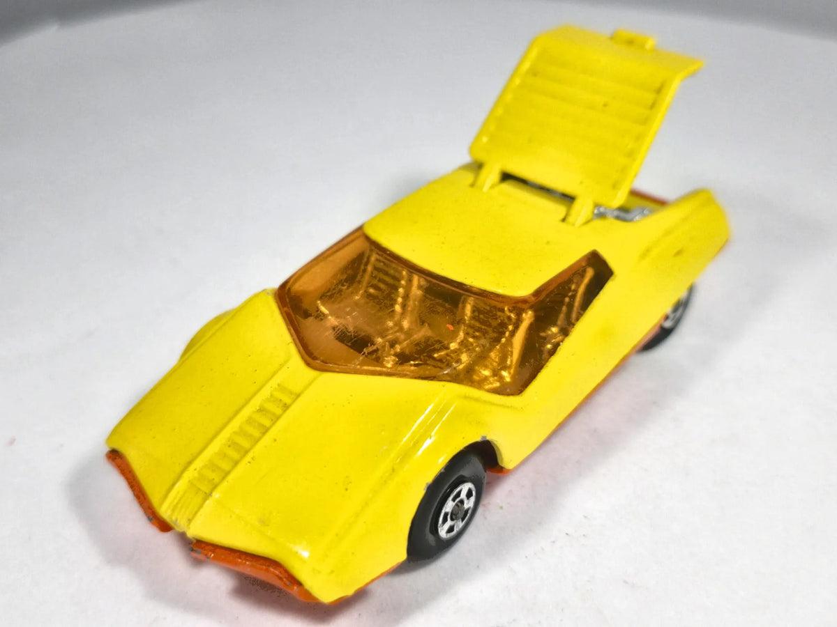 DATSUN 120Y, Matchbox 1975, Made in England, NO.35, Żółty, 1:52, Resoraki – zdjęcie 2