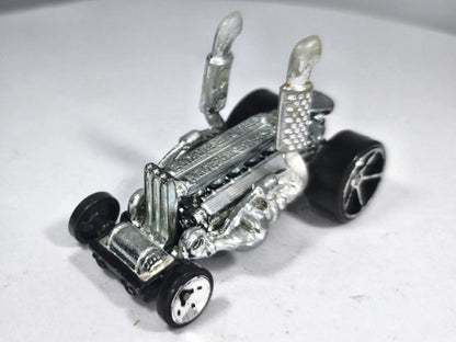 Dragtor Hot Wheels 2018 1:64 Dragster Luzak Srebrny – zdjęcie 2