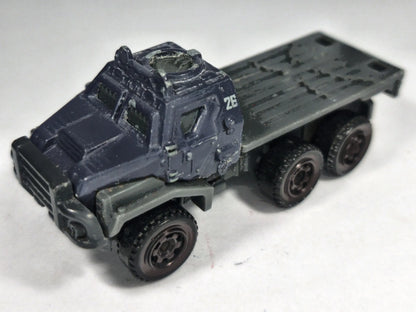 Ciężarówka Armored Action Transporter Wojsko Matchbox 2017 Granatowy 1:64 – zdjęcie 2