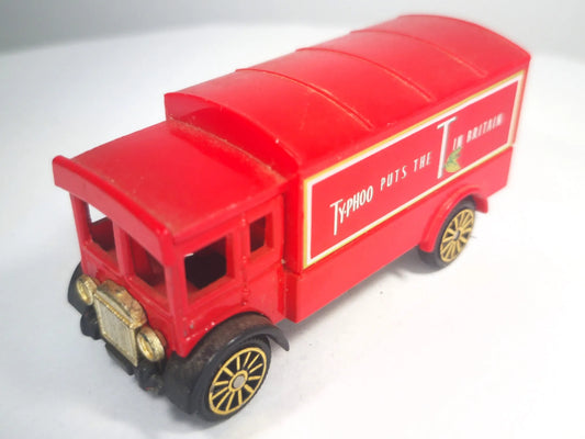 A.E.C VAN TYPHOO TEA, Corgi, Made in Great Britain, Die cast Czerwony, 1:60 – zdjęcie 2