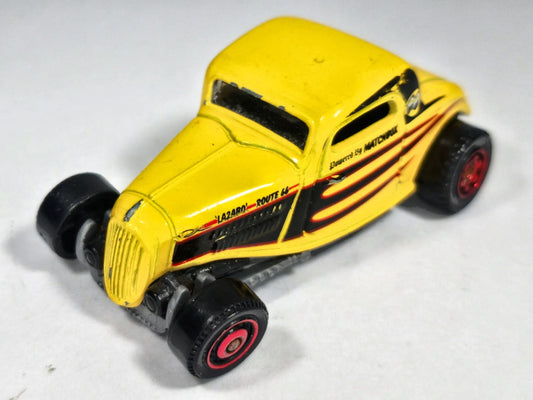 1933 Ford Coupe Matchbox 2017 Hot Rod Żółty 1:64 – zdjęcie 2