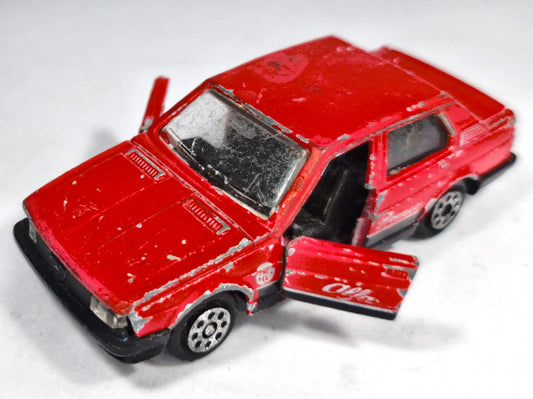 ALFA ROMEO GIULIETTA Majorette '80 Czerwony 1:55 Made in France – zdjęcie 2