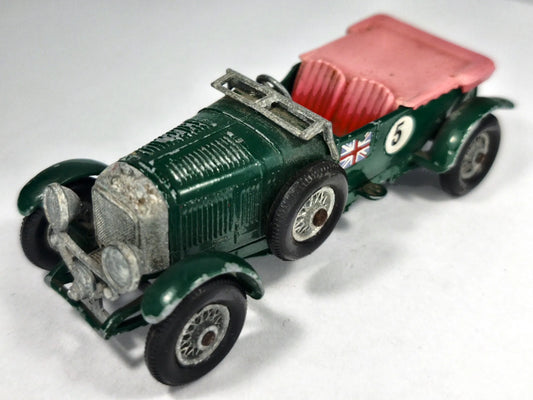 1929 4½ LITRE BENTLEY Matchbox '70 Zielony 1:43 Made in England – zdjęcie 2