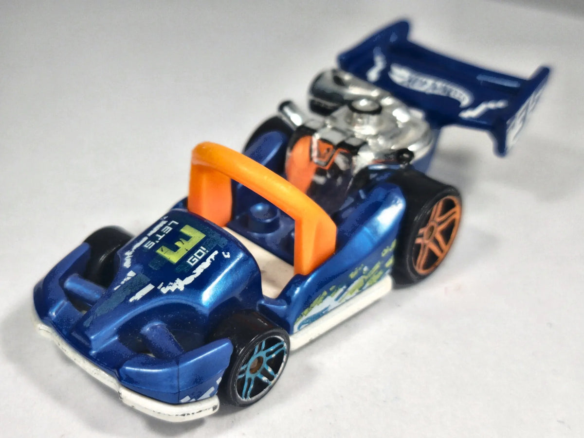 LET'S GO, Hot Wheels 2013, Die cast 1 NL, Niebieski, 1:64, Resoraki – zdjęcie 2