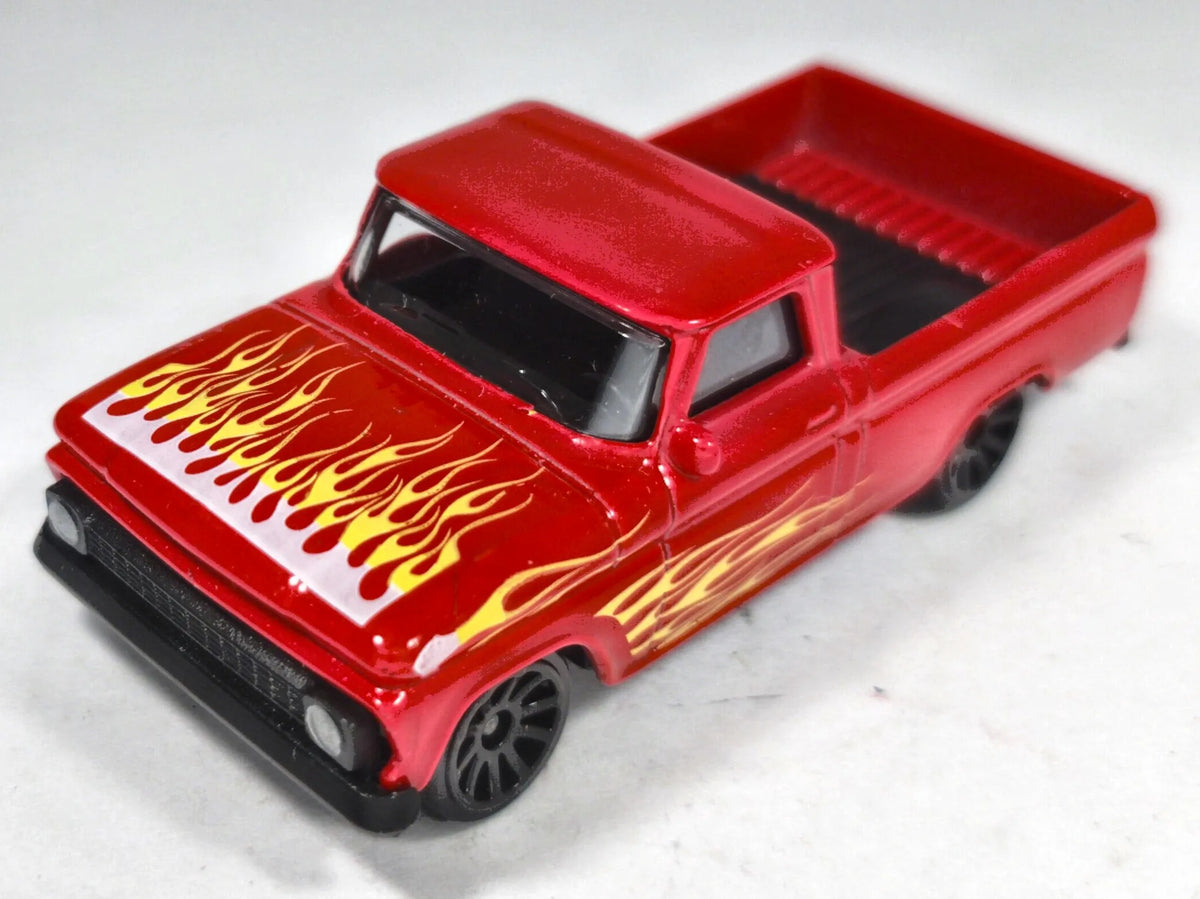 Chevrolet C10 Majorette 1:66 Pickup Czerwony Rod Squad – zdjęcie 2