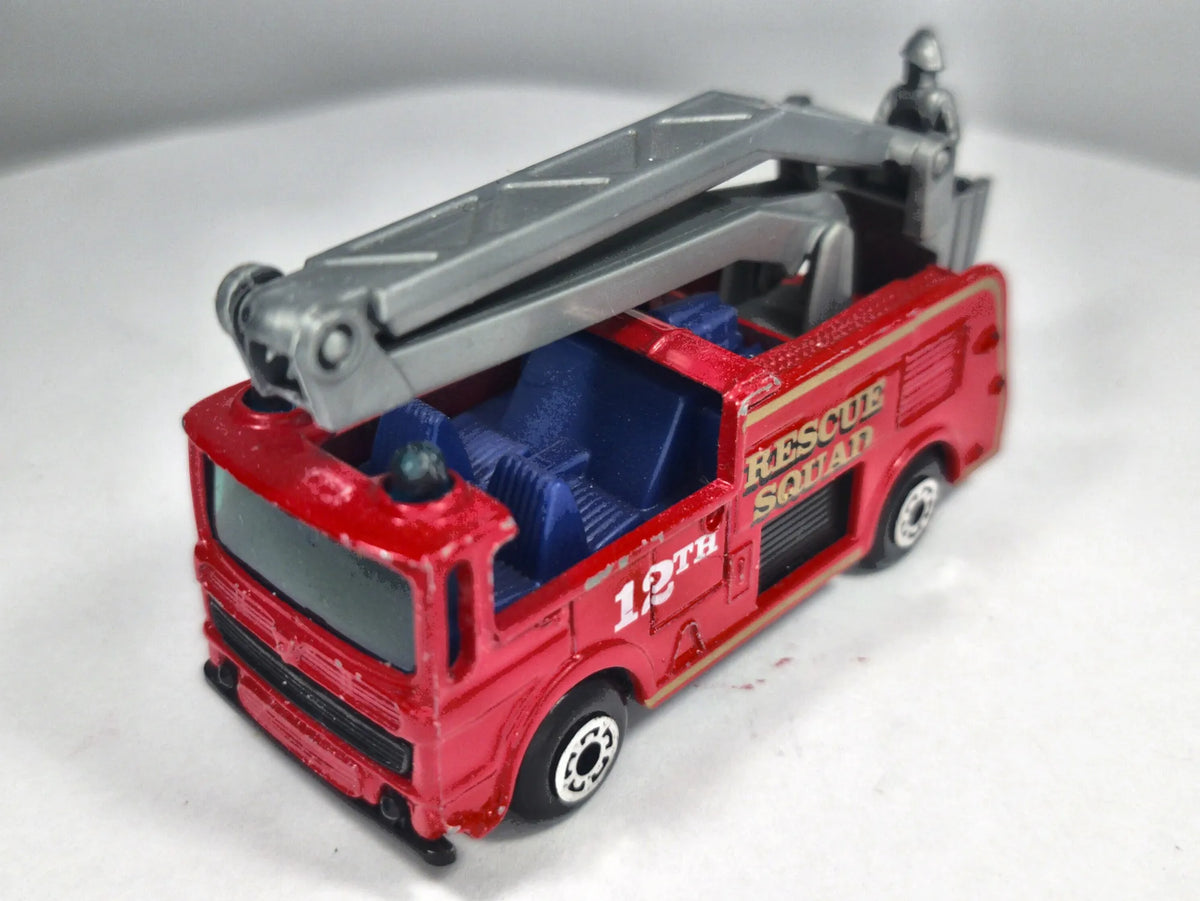 SNORKEL RESCUE SQUAD, STRAŻ POŻARNA, Matchbox 1981, Czerwony 1:100 Resoraki – zdjęcie 2