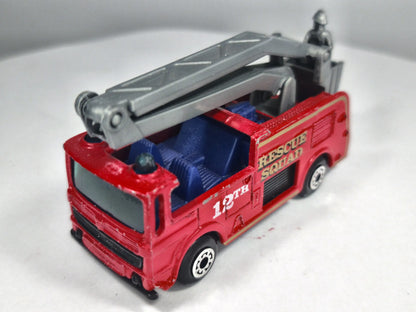 SNORKEL RESCUE SQUAD, STRAŻ POŻARNA, Matchbox 1981, Czerwony 1:100 Resoraki – zdjęcie 2