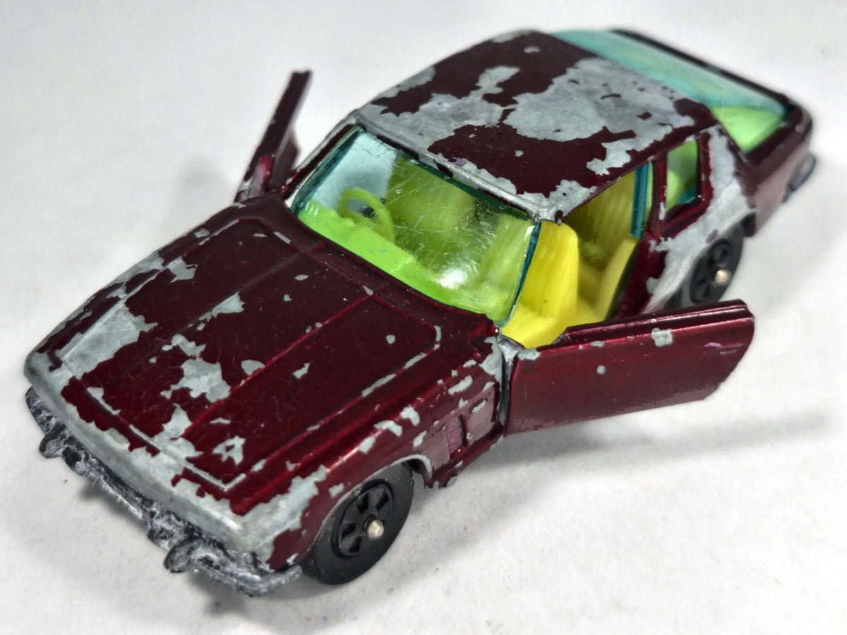 JENSEN INTERCEPTOR Whizzwheels Corgi '70 Bordowy 1:72 Made in Gt Britain – zdjęcie 2