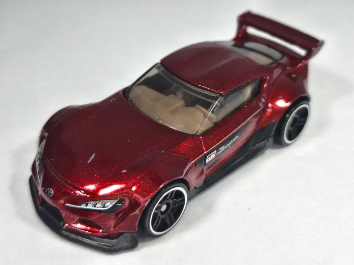 ’20 TOYOTA GR SUPRA, Hot Wheels 2020, Die cast GRX20, Bordowy 1:58 Resoraki – zdjęcie 2