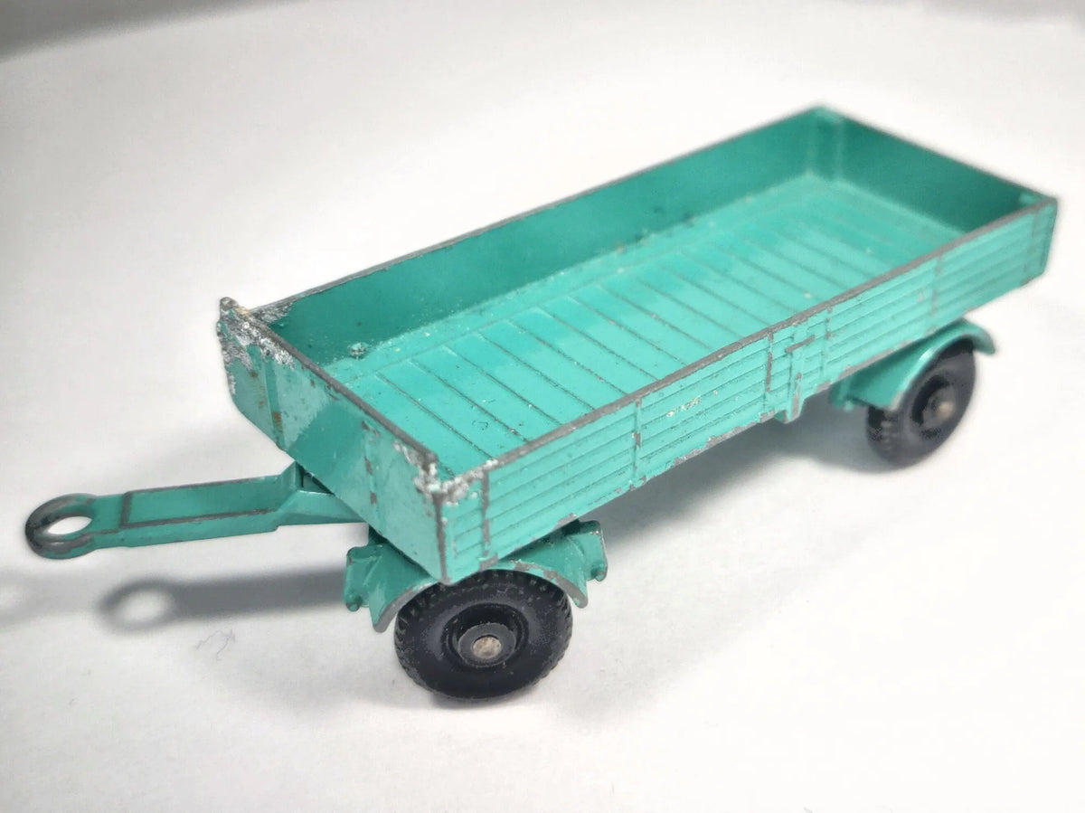 MERCEDES TRAILER, Matchbox, Made in England, Die cast No.2, Zielony, 1:64 – zdjęcie 2
