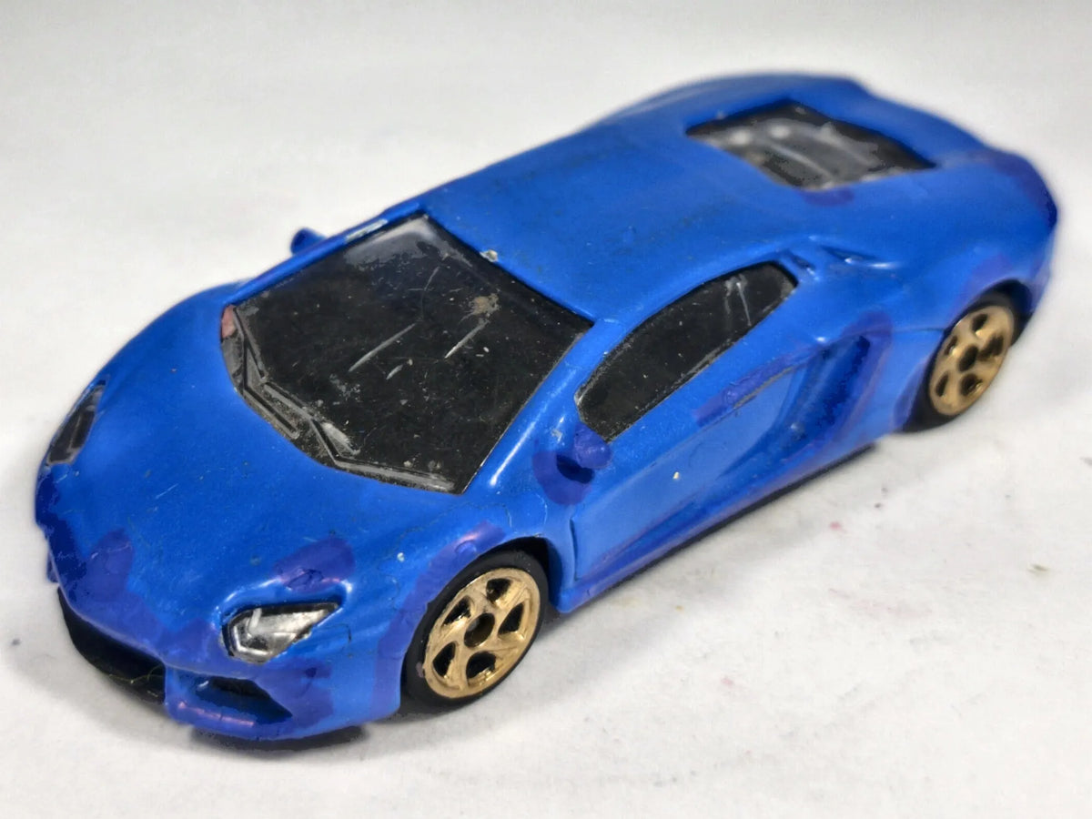 Lamborghini Aventador Majorette Blue 1:64 – zdjęcie 2