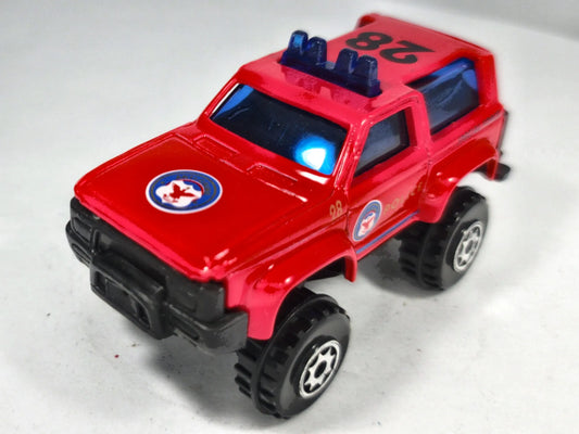 Pickup Terenowy Zylmex 1:64 Pickup 83 Luzak Czerwony Vintage Model – zdjęcie 2