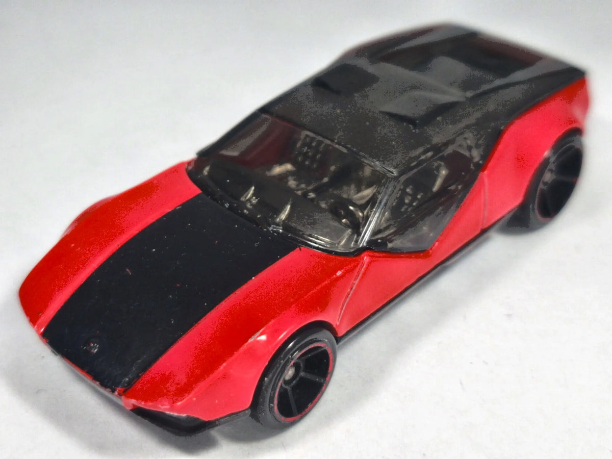 LA FASTA, Hot Wheels 2009, Die cast B22, Czerwony, 1:64, Resoraki – zdjęcie 2