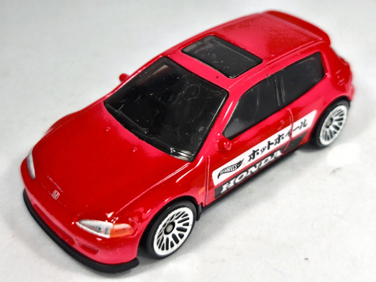 HONDA CIVIC EG Hot Wheels 2021 Czerwony 1:64 – zdjęcie 2