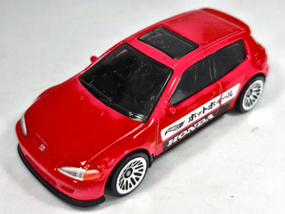 HONDA CIVIC EG Hot Wheels 2021 Czerwony 1:64 – zdjęcie 2