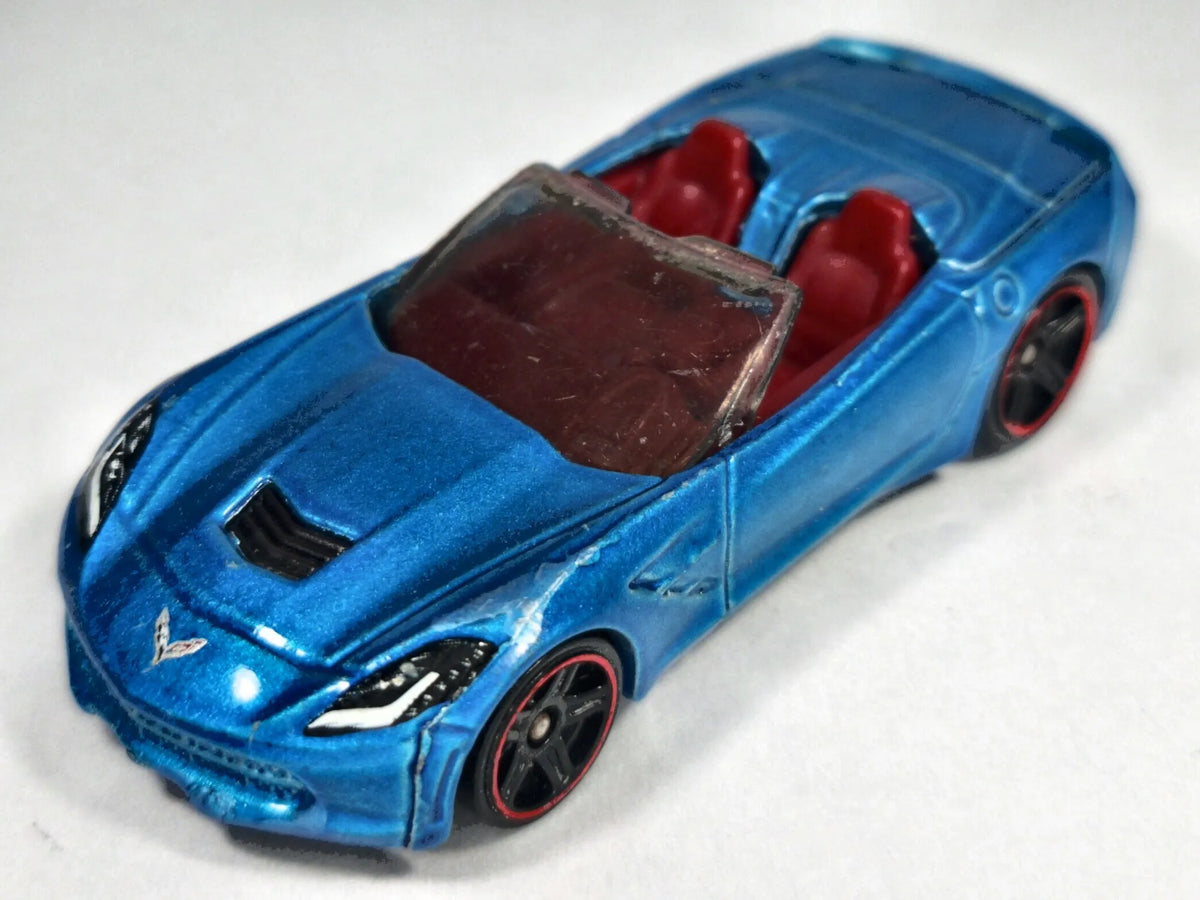 '14 CORVETTE STINGRAY CABRIO Hot Wheels 2013 Niebieski 1:64 – zdjęcie 2