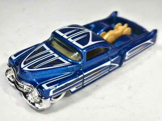 Custom '53 Cadillac Hot Wheels Rod Squad 1:64 Custom Niebieski Lowrider – zdjęcie 2