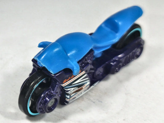 Street Stealth Hot Wheels 2014 HW Moto 1:64 Motocykl Luzak Fioletowy – zdjęcie 2