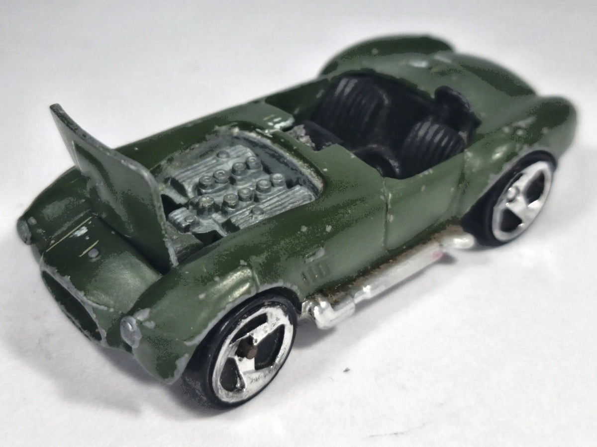 SHELBY COBRA 427 S/C, Hot Wheels 1982, Die cast 1015 Zielony 1:64, Resoraki – zdjęcie 2
