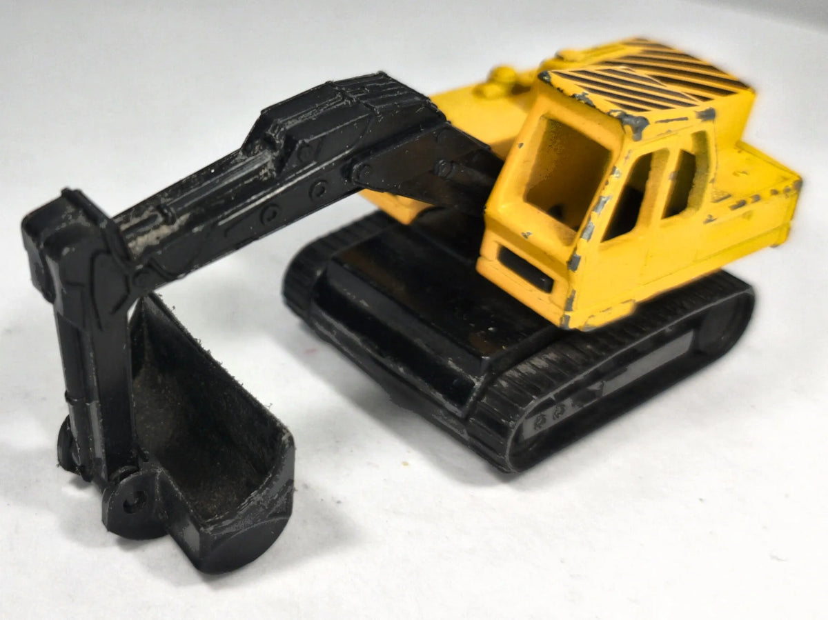 Koparka EXCAVATOR Matchbox 1980 Żółty 1:64 Made in Macau – zdjęcie 2