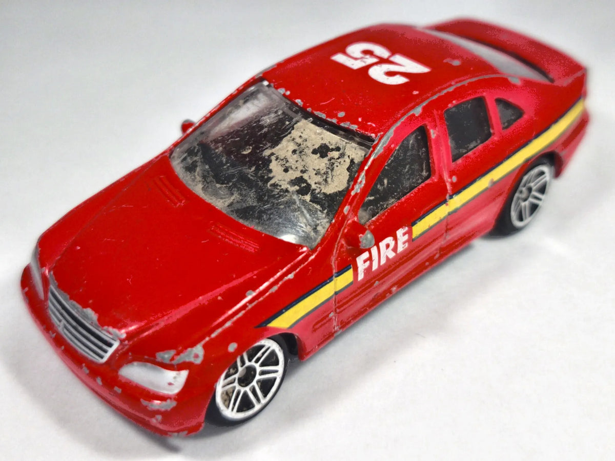 Jak Mercedes-Benz Klasy S (W220), FIRE #25, Realtoy, Die cast Czerwony 1:64 – zdjęcie 2