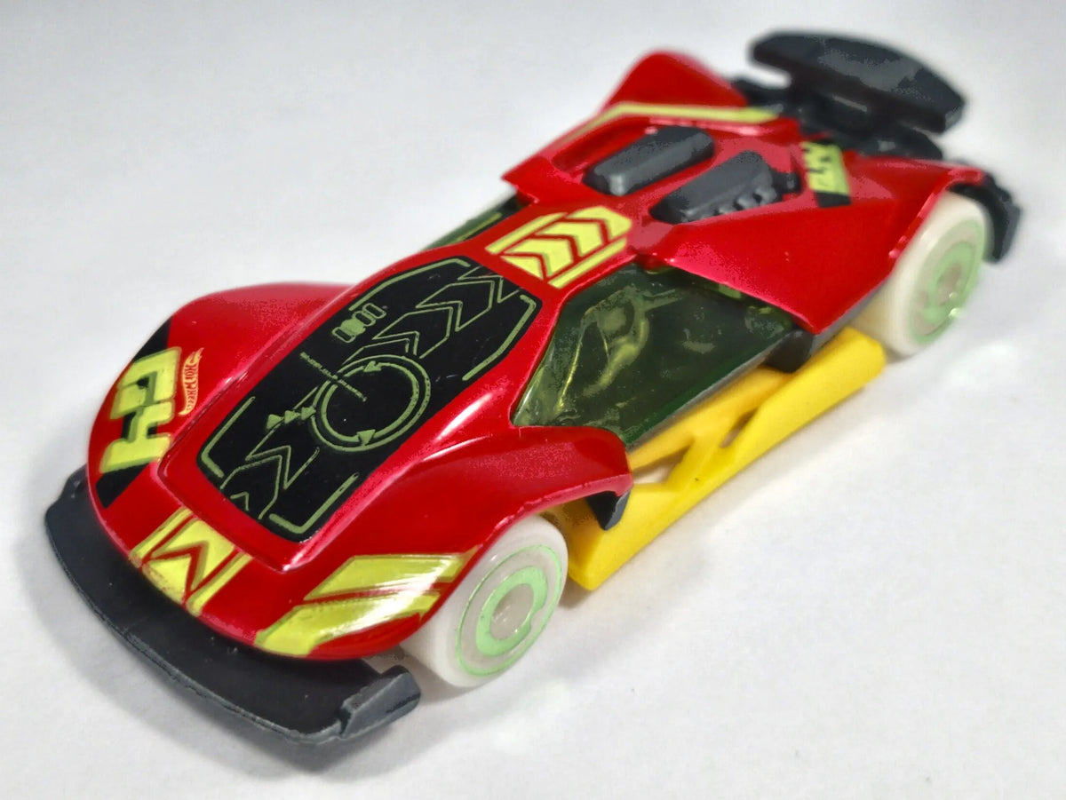 CYBER SPEEDER, Hot Wheels 2014, Die cast FJV64, Czerwony, 1:64, Resoraki – zdjęcie 2