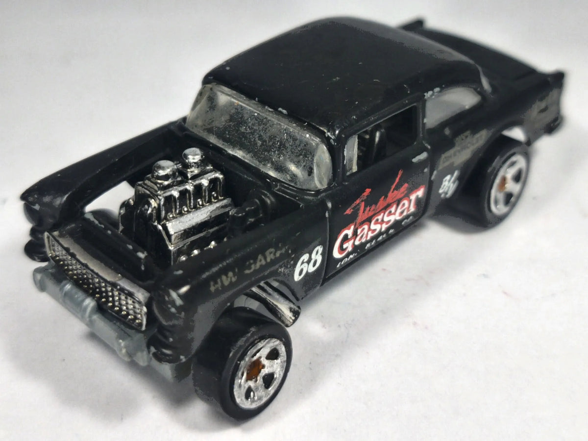 CHEVROLET BEL AIR GASSER, Hot Wheels 2012, Die cast X1634, Czarny, 1:64 – zdjęcie 2