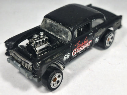 CHEVROLET BEL AIR GASSER, Hot Wheels 2012, Die cast X1634, Czarny, 1:64 – zdjęcie 2