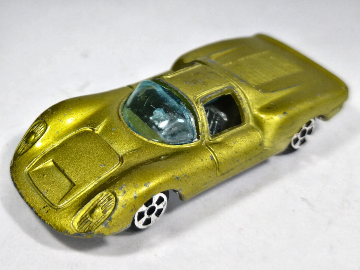 Porsche 906 Carrera 6 Zylmex 1970 Limonkowy 1:60 Made in England – zdjęcie 2