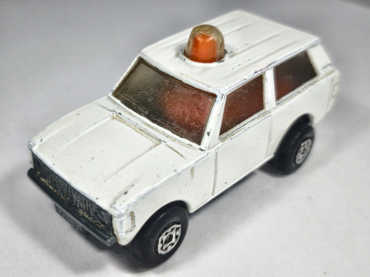 NO.20 POLICE PATROL, Matchbox 1975, Die cast NO20, Biały, 1:64, Resoraki – zdjęcie 2