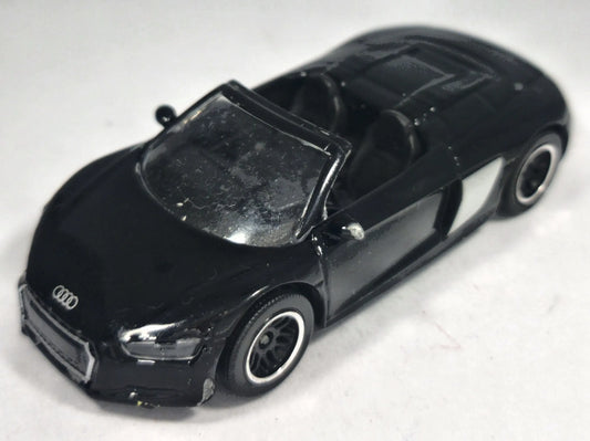 AUDI R8 COUPE CABRIO, Majorette, Die cast 237F, Czarny, 1:58, Resoraki – zdjęcie 2