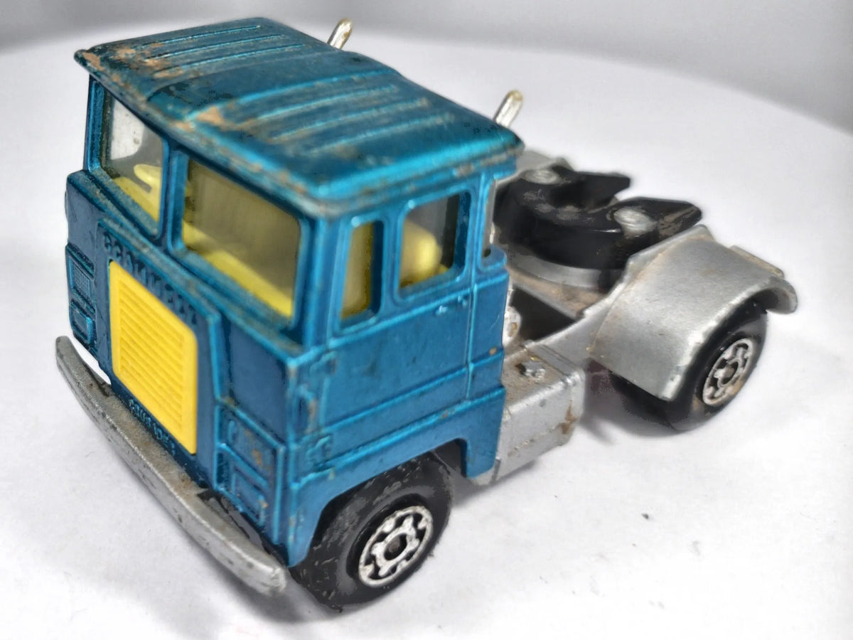 Scammell Crusader Tractor Matchbox 1973 Niebieski 1:64 Made in England – zdjęcie 2