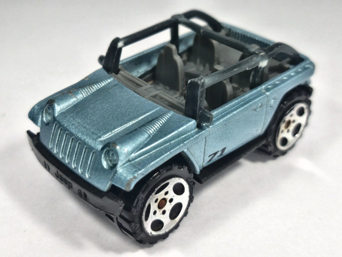 JEEP WILLYS CONCEPT, Matchbox 2002, Die cast, Błękitny, 1:59, Resoraki – zdjęcie 2