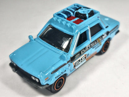 '70 DATSUN 510 RALLY, Matchbox 2016, Die cast MB1023 / DVK26, Błękitny 1:58 – zdjęcie 2