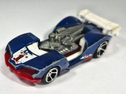 Improvado Hot Wheels 2004 1:64 4 Luzak Niebieski – zdjęcie 2