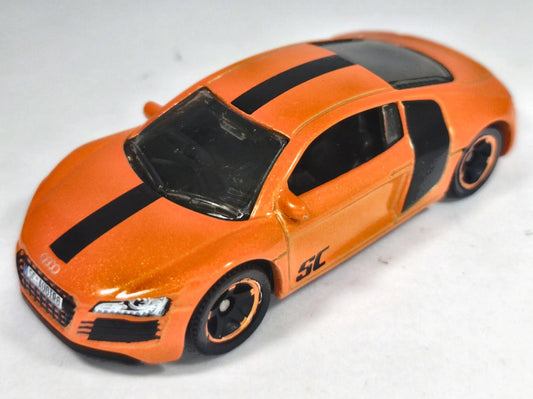 2007 AUDI R8, Matchbox Super Chase 2019, MB726, Pomarańczowy 1:64, Resoraki – zdjęcie 2