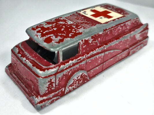 AMBULANS Midgetoy 1950 Czerwony 1:40 Made in United States – zdjęcie 2