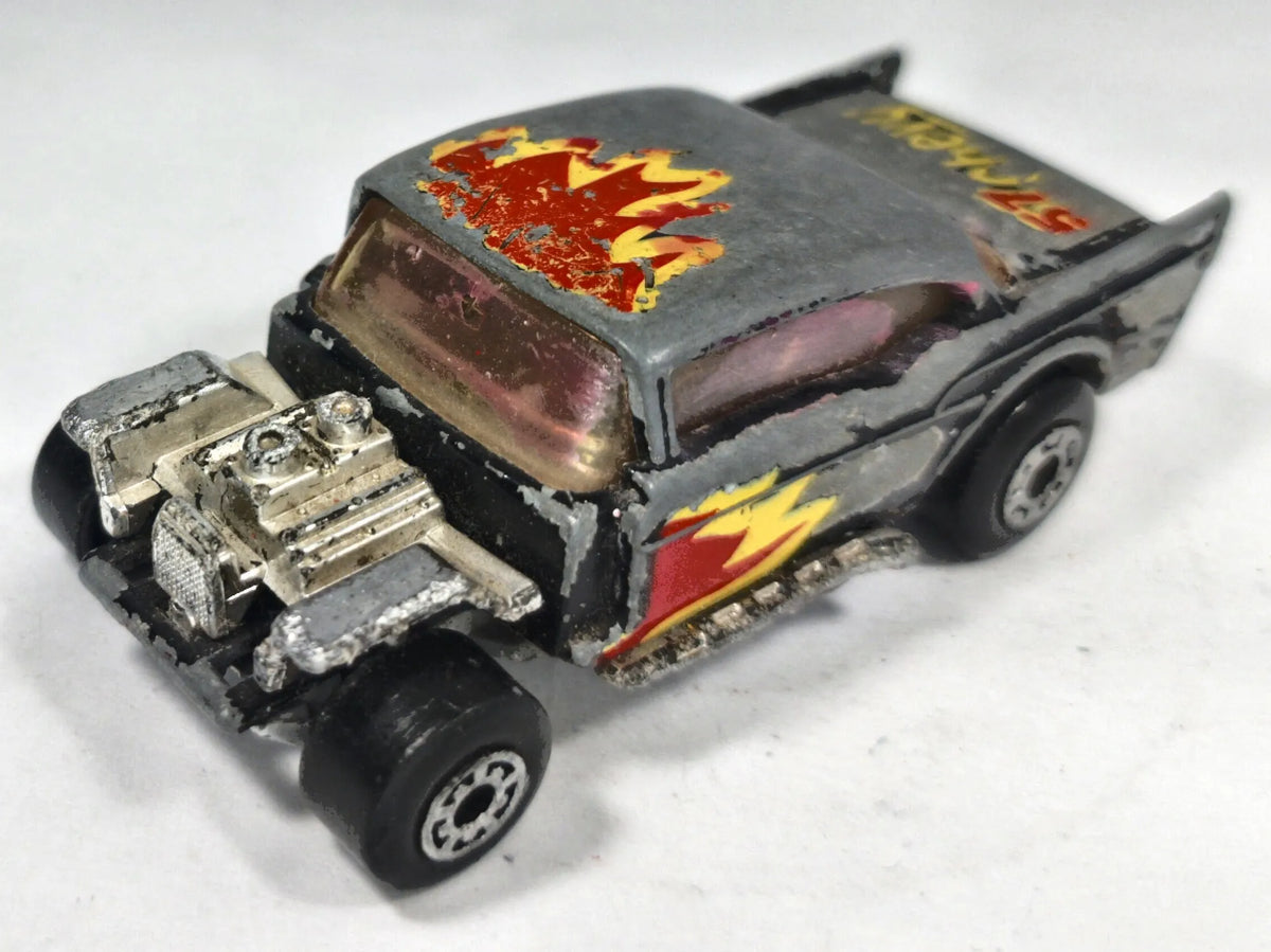 '57 Chevy Matchbox 1979 Superfast 1:64 Hot Rod Luzak Czarny – zdjęcie 2