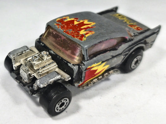 '57 Chevy Matchbox 1979 Superfast 1:64 Hot Rod Luzak Czarny – zdjęcie 2