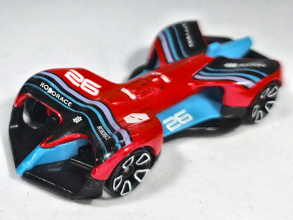 Roborace Robocar Hot Wheels 2013 HW EXOTICS 1:64 Luzak Czerwony – zdjęcie 2