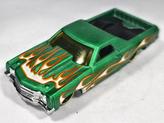 '71 Chevrolet El Camino Hot Wheels 2013 1:64 Pickup Luzak Zielony – zdjęcie 2