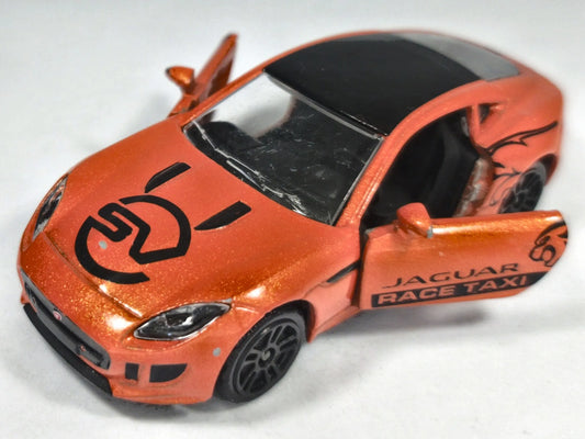 Jaguar F-Type Majorette Premium 1:58 JAGUAR RACE TAXI Luzak Miedziany – zdjęcie 2