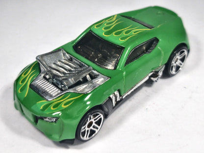 TWINDUCTION, Hot Wheels 2010, Die cast D36, Zielony, 1:64, Resoraki – zdjęcie 2