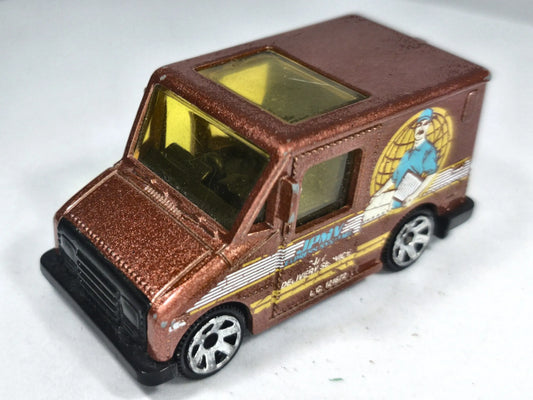 Delivery Service Truck Matchbox 2015 1:72 Luzak Brązowy – zdjęcie 2