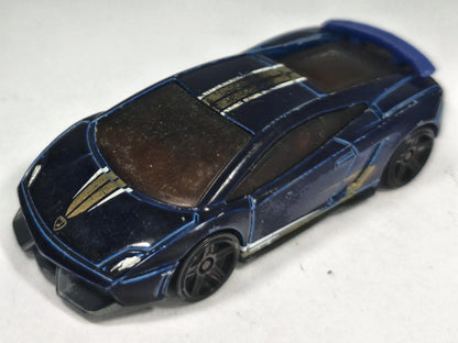 Lamborghini Gallardo LP 570-4 Hot Wheels 2010 1:64 Luzak Niebieski – zdjęcie 2